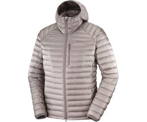 Salomon - Men's insulating goose down jacket - Elixir Micro Down HD M Iron for Men - Size M - Brown Brown M