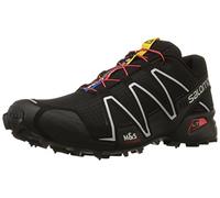 Salomon Men Speedcross 3 Trail Running Shoes, Black (Black/Black/Silver Metallic-X), 8 UK