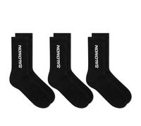 Salomon Everyday Crew 3-Pack Socks, Classic Cotton-Blend Comfort, Secure Foothold Cuff, Elasticated Arch Support for Sensitive Feet
