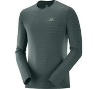 Salomon Men's Long Sleeve Sports T-Shirt, XA LS TEE M, Material: Mixture of Synthetics, Green (Green Gables), Size 2XL, LC1164700