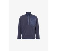 Salomon Mens Salomon Chroma Half-Zip Fleece Top Blue Nights M
