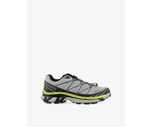 Salomon Mens Salomon Xt-6 Woven Trainers Alloy Black Dark Citron 6.5