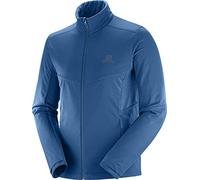 Salomon Men's Sports Jacket, AGILE WARM JKT M, Polyester, Blue (Poseidon), Size L, LC1161700