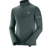 Salomon Men's Sports Sweatshirt, AGILE HZ MID M, Polyester, Green (Green Gables/Balsam Green), Size M, LC1165400