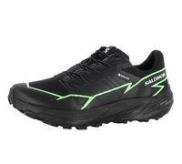 Salomon Men's Thundercross Trail Running Shoes, Black Green Gecko Black, 11 UK