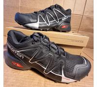 Salomon Speedcross Vario 2 Men's Trail Running Shoes, Hard and soft surface grip, Foothold, and Protection, Black, 7