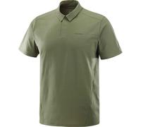 Salomon - Multi-purpose hiking polo shirt - Trackline Polo M Grape Leaf for Men - Size M - Green Green M