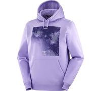 Salomon - Organic Cotton Sweatshirt - Canopy Hoodie M Violet Tulip for Men - Size XL - Purple Purple XL
