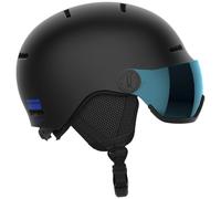 Salomon - Ski/snowboard helmet - Orka Visor Black/Flash Blue - Kid Size 49-53 cm Black 49-53 cm