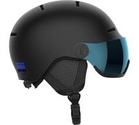 Salomon Orka Visor Kids Helmet Ski Snowboarding, Integrated convenience, Easy to adjust fit, and Lightweight, Black, KL 5659