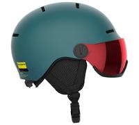 Salomon Orka Visor Kids Helmet Ski Snowboarding, Integrated convenience, Easy to adjust fit, and Lightweight, Grey, KL 5659