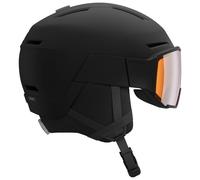 Salomon - Helmet with visor/peak - Osmo Black/Univ for Men - Size 56-59 cm Black 56-59 cm