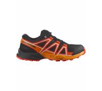 Salomon - Outdoor shoes - Speedcross J Black / Cherry Tomato / Turmeric - Kid Size 34 - Red Red 34