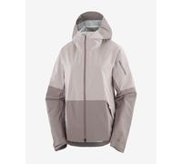 Salomon - Breathable waterproof jacket - Outerpath 2.5L Wp Jkt W Iron/Etherea for Women - Size M