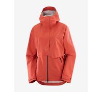 Salomon Outerpath Waterproof Pro Jacket with Hood Orange Women - S