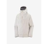 Salomon Outline 3L GORE-TEX Hooded Jacket Cream White Women - L