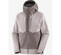Salomon Outline 3L GORE-TEX Hooded Jacket Pinkish Grey - XL