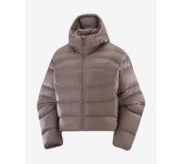 Salomon Outline Novelty Crop Down Jacket grey violet Women - M