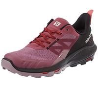 SALOMON Outpulse Gore-tex Hiking Shoes for Women, Tulipwood/Black/Poppy Red, 7.5 UK