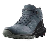 Salomon Outpulse Mid Gore-tex Hiking Boots for Women Trail Running Shoe, Black Stormy Weather Black Wrought Iron, 7.5 UK
