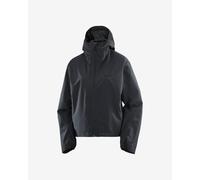 Salomon - Waterproof and windbreaker hiking jacket in AdvancedSkin Dry - Outscape 2L Short Jkt S W Deep Black for Women - Size M Black M