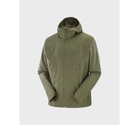 Salomon Outwind Hooded Jacket Khaki Green - L