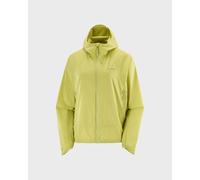 Salomon Outwind Hooded Jacket Yellowish Green Women - XL