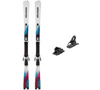 Salomon - Pack Ski E Addikt - 156 + E Mi12 Gw F80 White Black - Ski