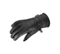Salomon - PrimaLoft® and GORE-TEX insulated gloves - Native Gore-Tex Gloves W Deep Black for Women in Leather - Size M Black