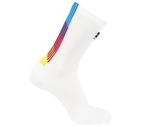 Salomon - Pulse Race Flag Crew - Running socks size 45-47, white