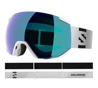 Salomon RADIUM ML Goggles, Unisex Anti-Fog Ski Goggles for Trail Running and Mountain Adventures, White/Mid Blue