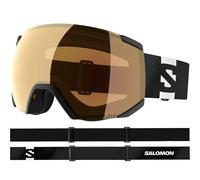 Salomon RADIUM PHOTO Goggles, Unisex Anti-Fog Ski Goggles for Trail Running and Mountain Adventures, Black/Red