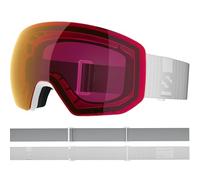 Salomon RADIUM PRO S SIGMA Goggles, Unisex Anti-Fog Ski and Snowboard Goggles for Trail Running and Mountain Adventures, White/PR