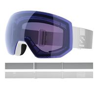 Salomon RADIUM PRO SIGMA Goggles for Kids, Anti-Fog Ski Goggles for Trail Running and Mountain Sports, White/Ice Blue
