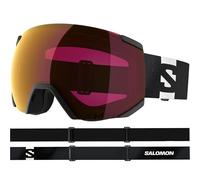 Salomon RADIUM SIGMA Goggles, Unisex Anti-Fog Ski Goggles for Trail Running and Mountain Adventures, Black/PR
