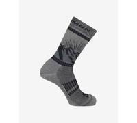 Salomon Retro Wool Crew Socks Dark Grey Black - S