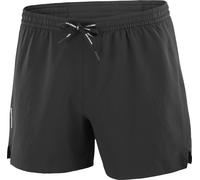 Salomon - Road running shorts - Shakeout Easy Shorts 5” M Deep Black for Men - Size M Black
