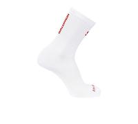Salomon S/LAB Phantasm Crew Socks | UK L in White/Fiery Red