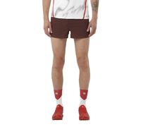 Salomon S/LAB Speed 3 Inch Men's Shorts | UK M in Decadent Chocolate/Fiery Red