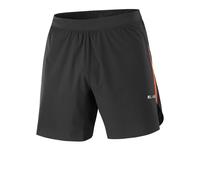 Salomon S/LAB Speed 7 Inch Men's Shorts | UK L in Deep Black/Fiery Red