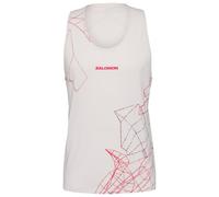 Salomon - S/Lab Speed Singlet - Running shirt size L, white/grey