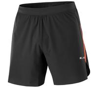 Salomon - Lightweight, breathable shorts - S/Lab Speed Spl 7" Sht M Deep Black/Fiery Red for Men - Size M Black