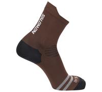 Salomon - S/Lab Ultra Crew - Running socks size 42-44, brown