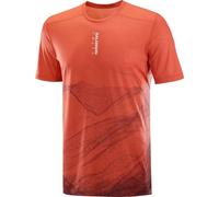 SALOMON S/lab Ultra Tee Aop - Men - Red / Brown - size L- model 2025 L