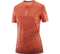 Salomon - Women's S/Lab Salomon Ultra Print - Running shirt size M, red