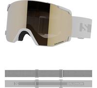 Salomon S/View Access Snowboard/Ski Goggles, Medium White/Flash Gold