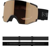 Salomon S/view Access Unisex Goggles Ski Snowboarding, Extended field of vision, Eye fatigue & glare reduction, and No more fogging, Black, One Size