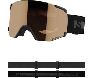 Salomon S/view Access Unisex Goggles Ski Snowboarding, Extended field of vision, Eye fatigue & glare reduction, and No more fogging, Black, One Size