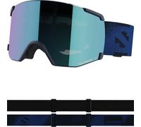 Salomon S/view Unisex Goggles Ski Snowboarding, Extended field of vision, Visual acuity & glare reduction, and No more fogging, Blue, One Size