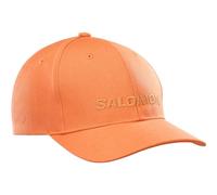 Salomon Salomon Logo Unisex Cap, Casual Style, Trail Running, Hiking, Lightweight Comfort, and Adapted Fit, Orange, One Size
